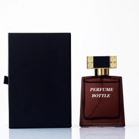 Flacon de parfum en verre vintage de luxe de qualité supérieure 50ml 100ml Flacon vaporisateur de parfum vide rechargeable avec boîte cadeau