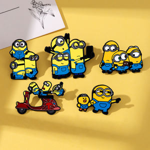 Yini Fabrikant Schattige Gele Cartoon Handgemaakte Hars Email Pinnen-Zinklegering Levendige Duurzame Badges Ideaal Voor Cadeau & Collectie - Product Image 2