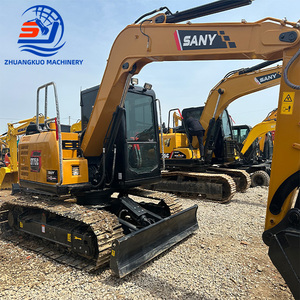 รถขุด Sany SY75C มือสอง ขนาด 7 ตัน รถขุดไฮดรอลิกแบบตีนตะขาบ รถขุดขนาดเล็กสำหรับขาย - Product Image 1