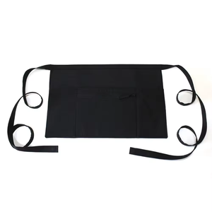 Cameriera cameriere mezzo grembiule insegnante vita Utility grembiule bistrot mezzo grembiule con cerniera tasca <span class=keywords><strong>per</strong></span> la casa e la cucina - Product Image 2