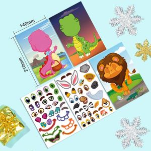 Pegatinas Creativas de Navidad con Diseño de Panda, Princesa y Animales para Niños y Niñas, Regalo Perfecto para Entrenamiento de Concentración, Manualidades DIY - Product Image 5