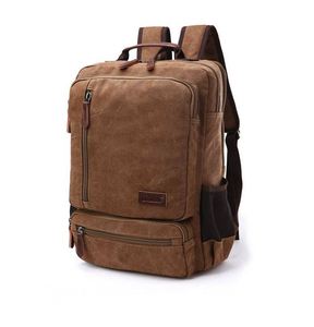 Sac à dos en toile BSCI, sac à dos vintage pour ordinateur portable pour femmes et hommes, sac à dos pour l'école et l'université - Product Image 3