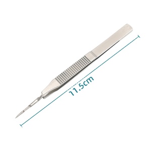 Pince à épiler droite en acier inoxydable KEWO, type inversé, pour lentilles ophtalmiques, Nucleotome de classe I, micro-instrument ophtalmique - Product Image 3