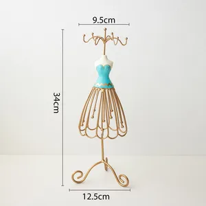 Présentoir à bijoux vintage créatif pour boucles d'oreilles, colliers et bracelets, modèle Princesse pour vitrine - Product Image 5