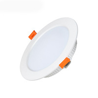 Plafonnier encastré LED 12W certifié CE RoHS SAA, IP44, rond, fin, panneau lumineux SMD, pour usage domestique et commercial
