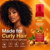 Nouvelle arrivée : Mousse coiffante légère et hydratante pour définir les boucles, pour cheveux naturellement bouclés, crépus et relaxés