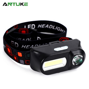 Lampe frontale LED rechargeable avec batterie 18650, lumière de pêche en plein air, lampe frontale COB LED pour le camping, la randonnée et les situations d'urgence - Product Image 4