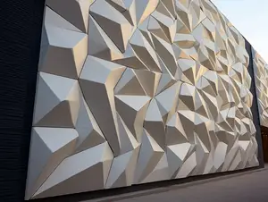 Revêtement imperméable de mur de la GRC de conception populaire dans la façade extérieure de bâtiment