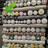 Tissu en stock à prix réduit, 55% coton, 45% lin, teinture réactive unie, pour vêtements/chemises/pantalons/robes