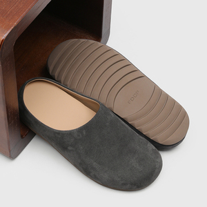 Mules et sandales en daim de vache à bout fermé pour hommes, style mode, avec <span class=keywords><strong>semelle</strong></span> en liège, personnalisables - Product Image 2
