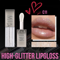 Gloss à lèvres transparent MLSMILE Flash Mirror, effet brillant, hydratant, huile à lèvres, lèvres effet verre