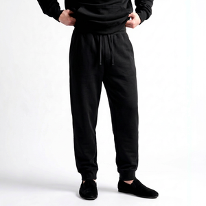 Men <b>Joggers</b> Sweatpants High Quality Cotton Fleece Casual Streetwear <b>Trousers</b> for Men with Adjustable Waistband Side Pockets - Product Image 1
