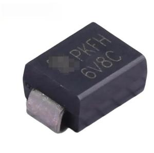 Composants électroniques d'origine P6SMB6.8CA/TR13, suppresseurs de tension transitoire, diode TVS, DIODE 5.8VWM 10.5V DO214AA - Product Image 1