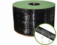 Kit d'irrigation goutte à goutte en PE de qualité supérieure pour plantation agricole extérieure, 1 hectare, goutteur plat noir 16 mm