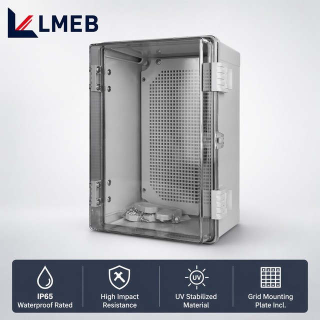 Outdoor Waterproof 4''8''2.75'' Electrical Control Box Base Surface Mounted Distribution Box Thickened Power Equipment