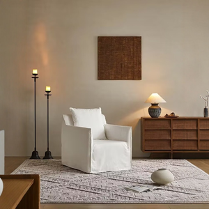 Canapé-lit individuel en tissu de <span class=keywords><strong>lin</strong></span> <span class=keywords><strong>blanc</strong></span> de style nordique <span class=keywords><strong>japonais</strong></span>, amovible et lavable, design pour salon et balcon - Product Image 1