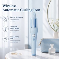 Fer à friser automatique sans fil Torlin, batterie 5000 mAh, écran LCD, 150-210 ℃   4 réglages de température Ions négatifs
