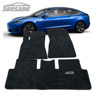 Esteras De Coche Tapis de sol antidérapant en velours personnalisé Tapis Tesla Model 3/Model Y Compatible BMW Audi Modèles A4 Q3 A5 Model X S