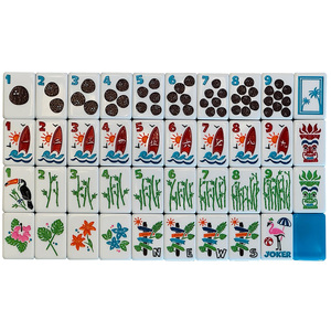 OEM Bulk Multi-layer Engraved Acrylic American <b>Mahjong</b> <b>Sets</b> 3-layer 4-layer Printing Logo Crystal <b>Mahjong</b> <b>Set</b> 32mm 34mm Custom - Product Image 2