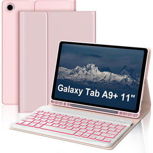 Funda con Teclado Inalámbrico Magnético Desmontable con Retroiluminación de 7 Colores OEM ODM para <span class=keywords><strong>Samsung</strong></span> <span class=keywords><strong>Galaxy</strong></span> <span class=keywords><strong>Tab</strong></span> A11+ A9+ 11 - Product Image 2