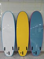 Planche de surf en mousse EPO IXPE Soft Top avec accessoire d'aileron de logo personnalisable en bas HDPE pour les sports nautiques