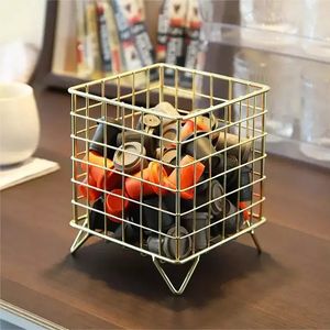 Organizador de Almacenamiento de Cápsulas de Café Personalizado de <span class=keywords><strong>4</strong></span> Pies con Tapa, para Fiestas, Hogar, Bar, Hotel, Cestas y Cajas de Almacenamiento de Acero al Carbono para Baño - Product Image 4