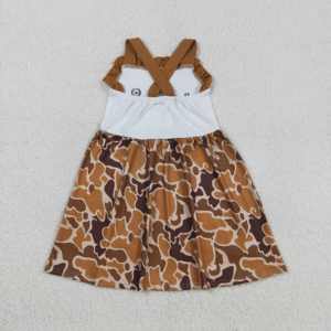 GSPO2110 RTS Venta al por mayor Conjunto de ropa infantil de verano con bordado de conejito de Pascua en camuflaje verde para niña pequeña, conjunto de ropa infantil de manga corta - Product Image 2