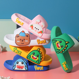 Chaussures de plage dinosaures pour jeunes enfants, sandales à enfiler pour tout-petits, pantoufles d'été de plage à motif dessin animé pour garçons et filles, chaussons de douche - Product Image 4