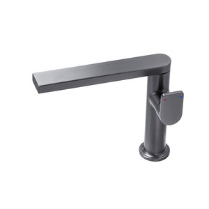 360 degrés rotatif en laiton matériel salle de bain bassin robinet eau chaude froide mitigeur poignée monotrou blanc laiteux évier bassin robinet - Product Image 1