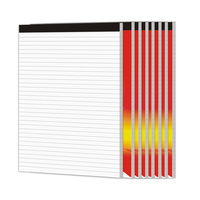 Foska A4 A5 Écriture lisse et détendue de haute qualité 70 GSM Top collé lié déchirer les blocs-notes juridiques avec 100 pages pour le bureau