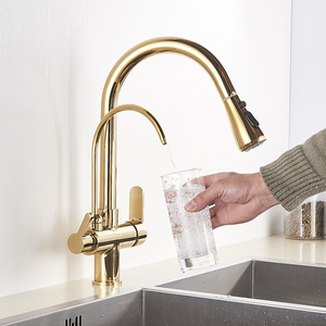 Grifo de <span class=keywords><strong>Cocina</strong></span> de Latón OEM con Filtro Purificador de Agua, Elimina Cloro y Metales Pesados, Grifo de Agua Potable Saludable, Venta de Fábrica - Product Image 1