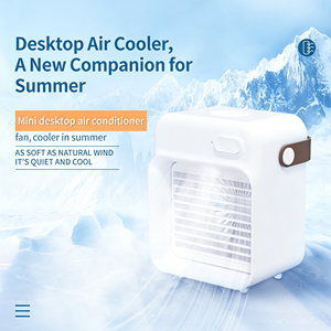 Mini ventilateur rafraîchisseur d'air portable, petit climatiseur, ventilateur de refroidissement compact, ventilateur pulvérisateur pour dortoir, maison, bureau, petit appareil de refroidissement. - Product Image 4