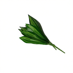 MNJ Artificial Leaf 18-Head Brazil Leaf Green Decorative Plant Supply - Product Image 1