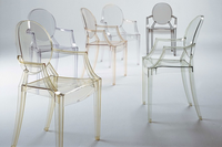 Chaises Ghost empilables en plastique de conception européenne pour banquets, dîners, événements, hôtels et réceptions - Vente en gros
