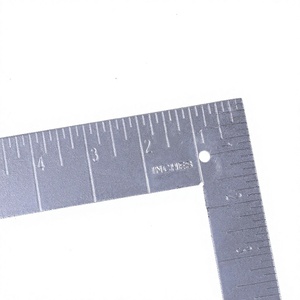 ไม้บรรทัดสามเหลี่ยมโลหะ 30 ซม. แบบเมตริก สำหรับการวาดภาพและงานไม้ - Product Image 2