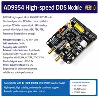 AD9954 Modul DDS Kecepatan Tinggi 14 Bit 400MSPS Papan Pengembangan Generator Sinyal Saluran Ganda