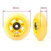 Rodas de patins inline kola brusli patins à roues en ligne pu roue 76a street inline roller hockey roues