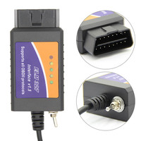 Escáner OBD2 ELM327 USB Modificado para Ford con Interruptor, Compatible con HS-CAN y MS-CAN, Chip PIC18F25K80 CH340 12