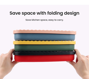 Food Grade Silicone Stretch Lid Reusable Food <b>Storage</b> Cover Leak Proof Microwave Safe Custom Logo - Product Image 5