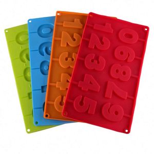 DIY Christmas Ornament Birthday Bless Alphabet Letter Number Resin Candy Cake Moulds Silicone <b>Chocolate</b> Molds for Candles - Product Image 1