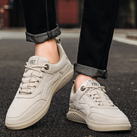 Chaussures décontractées pour hommes, chaussures d'extérieur pour hommes, nouvelles chaussures en cuir faites à la main, grandes tailles, coutures apparentes, chaussures de ville polyvalentes pour hommes