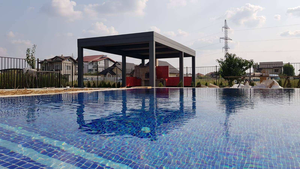 Pergola de jardin en aluminium LFL - Structure extérieure portable, résistante au vent, écologique, pour balcon, cour, tailles personnalisables - Product Image 2