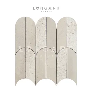 Foshan Longart Marble Stone Mosaic Design Natural Stone Mosaic Tile With Good Price For Wall Decoration