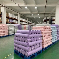 Ventes directes usine – Tissu brocart 100 % polyester, résistant à l'abrasion et anti-boulochage, 100D, doux, décoratif, largeur 58/60 pouces, pour la maison et les vêtements pour filles