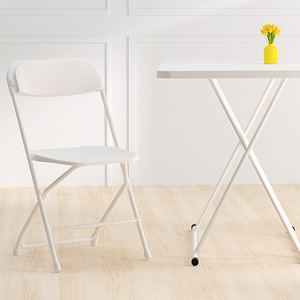 Silla Plegable con Patas de Plástico y Metal, Mueble de Oficina Plegable, Diseño Minimalista para Hogar, Oficina, Reuniones y Capacitación - Product Image 4