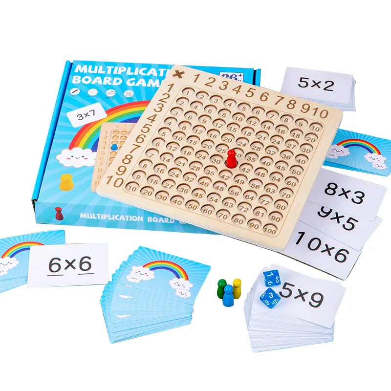 Mumoni heiß verkaufen Holz Mathe Berechnung Spielzeug Kinder Vorschule Spielzeug Mathe Multi pli kation Board