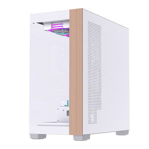 Lovingcool alta calidad ATX chasis escritorio blanco vidrio templado <span class=keywords><strong>PC</strong></span> <span class=keywords><strong>Gaming</strong></span> <span class=keywords><strong>Computer</strong></span> Case torres completas CPU carcasa ordenador gabinete - Product Image 2