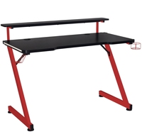 Table de jeu E-sport RGB Bureau de jeu PC avec éclairage LED Bureau de jeu ergonomique pour ordinateur