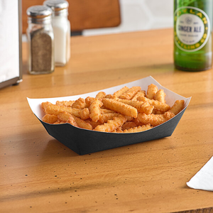 Barquette jetable personnalisée <span class=keywords><strong>en</strong></span> papier kraft <span class=keywords><strong>en</strong></span> forme <span class=keywords><strong>de</strong></span> bateau pour snacks, frites et poulet, avec revêtement PE, contenant alimentaire rapide <span class=keywords><strong>en</strong></span> papier - Product Image 5