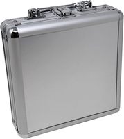 Étui de jetons de poker de luxe 1000 pièces en couleur argent - Étui de jetons de poker renforcé, solide et robuste